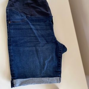 Maternity - Denim Bermuda Shorts